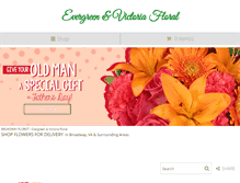 Tablet Screenshot of evergreenvictoriafloral.com